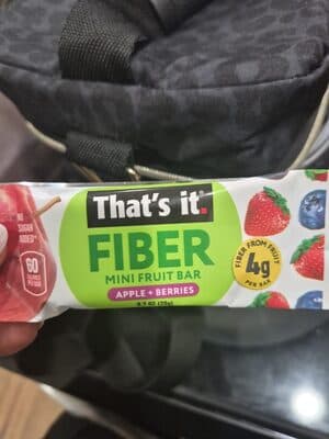 Fiber mini fruit bar