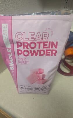 Clear Protein Powder Pink Burst