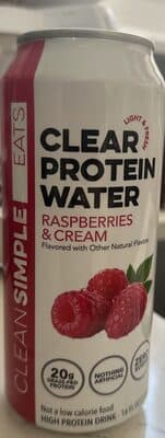 Clear Protein Water Raspberries & Cream