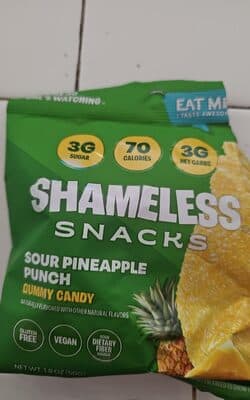 Sour Pineapple Punch Gummy Candy