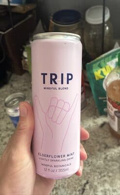 Elderflower Mint Lightly Sparkling Drink