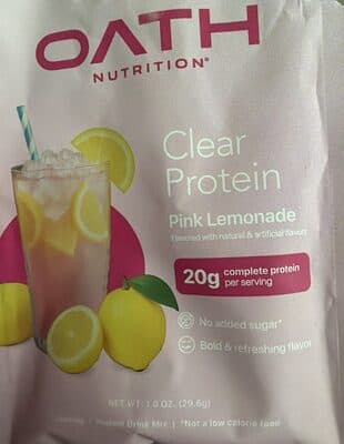 Clear Protein Pink Lemonade