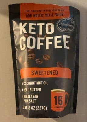 Keto Coffee Sweetened