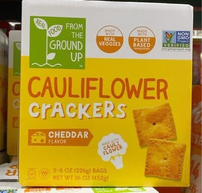 Cheddar Flavor Cauliflower Crackers