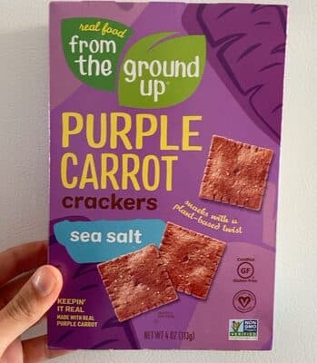 From The Ground Up Purple Carrot Sea Salt Crackers