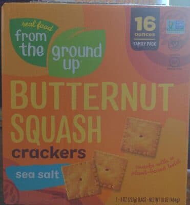 Sea Salt Butternut Squash Crackers
