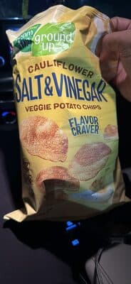 From The Ground Up Salt & Vinegar Cauliflower Chips