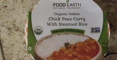 Chick Peas Curry with Steamed Rice
