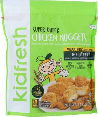 White Meat Chicken Patties with Pureed Cauliflower in a Whole Grain Breading Nuggets