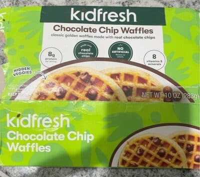 Chocolate Chip Classic Golden Waffles Made With Real Chocolate Chips