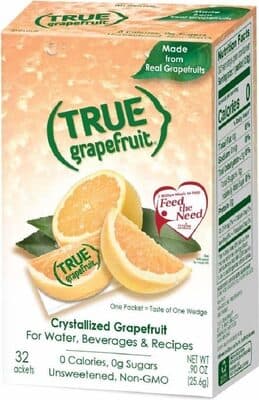 Grapefruit sachet packets
