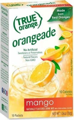 True Orange Drink Mix, Mango, Orange