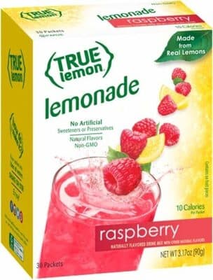 True lemon raspberry lemonade singleserve packets