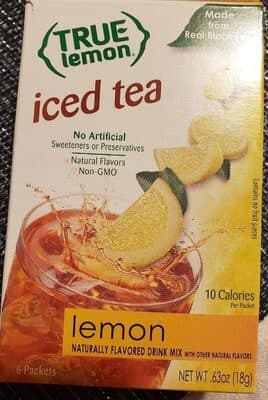 Lemon Iced Tea Drink Mix Packets