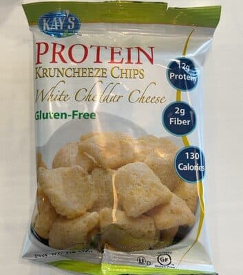 White Cheddar Cheese Protein Kruncheeze Chips