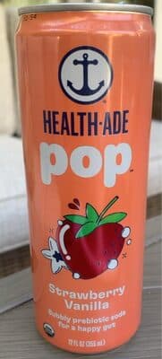 Health-Ade Pop Strawberry Vanilla Soda