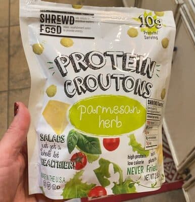 Protein Croutons, Parmesan Herb