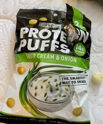 Sour Cream & Onion Flavored Protein Puffs