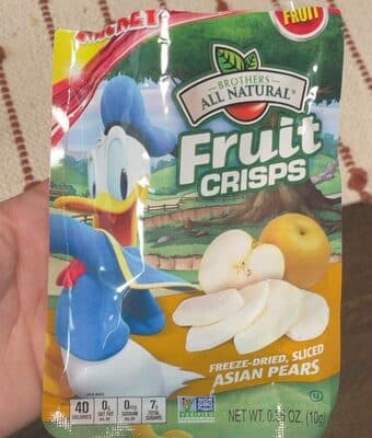 Fruit Crisps Freeze-Dried Sliced Asian Pear