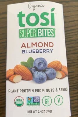Almond Blueberry Organic Plant Protein From Nuts & Seeds