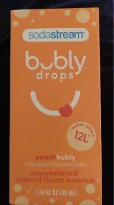 Peach Bubly Flavor Drops