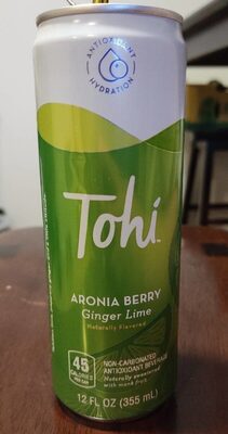 Aronia Berry Ginger Lime Flavored Non-Carbonated Antioxidant Beverage