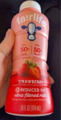 Ultra-Filtered Low Fat Milk, Strawberry