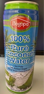 100% pure coconut water