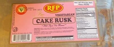 Vegetable cake rusk