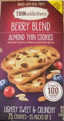 Berry Blend Almond thin cookies
