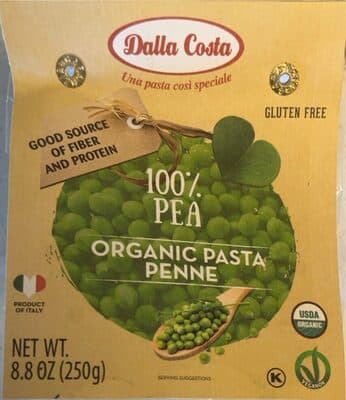 100% Pea Organic Penne Pasta