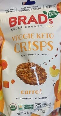 Veggie keto crisps