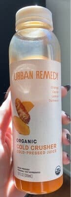 Cold Crusher Orange, Carrot, Lemon, Turmeric Organic Cold-Pressed Juice