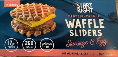 Sausage & Egg Waffle Sliders