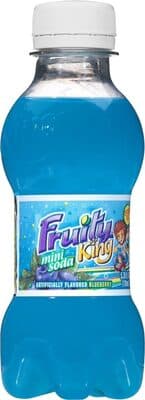 Fruity King Mini Soda, Blueberry