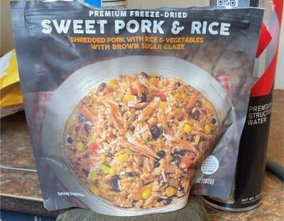 Sweet pork and rice