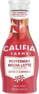Peppermint Mocha Cold Brew With Almond Milk 100% Arabica Coffee