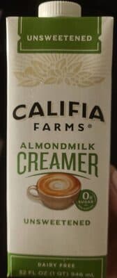 Unsweetened Almondmilk Creamer With Coconut