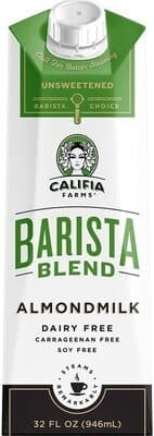 Califia Farms Unsweetened Barista Blend Almond Milk