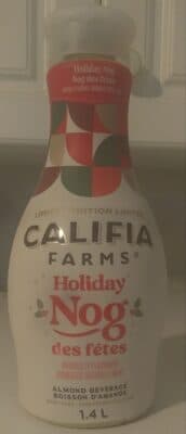 Holiday Nog Almond Beverage