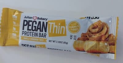 Pegan thin protein bar