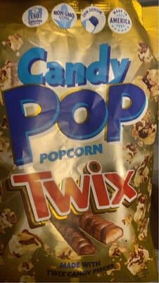 Twix Candy Coated Popcorn Drizzled With Chocolate & Caramel