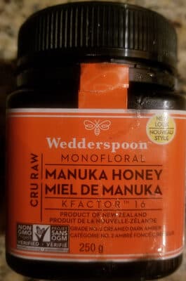 Wedderspoon Monofloral KFactor Manuka Honey