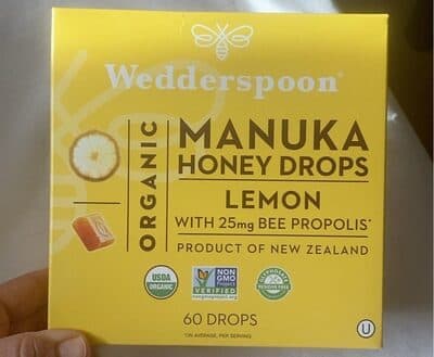 Manuka honey drops with lemon