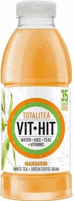 Naturally sweetened low calorie drink with tea