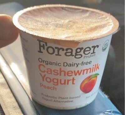 PEACH ORGANIC DAIRY-FREE CASHEWMILK PROBIOTIC PLANT-BASED YOGURT ALTERNATIVE, PEACH