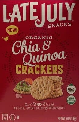 Chia & Quinoa Organic Crackers