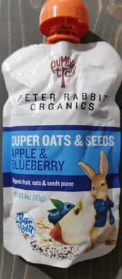 Apple & Blueberry Super Oats & Seeds Organic Fruit, Oats & Seeds Puree