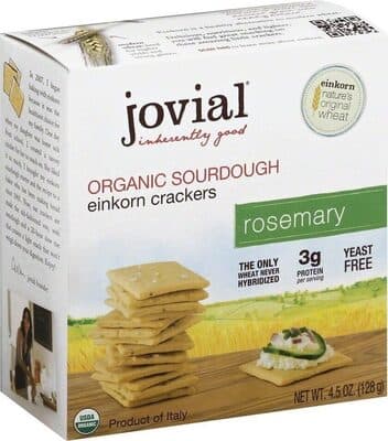 Rosemary Organic Sourdough Einkorn Crackers