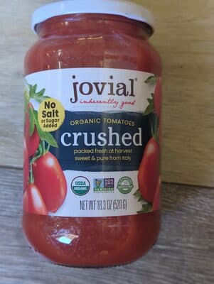 100% Organic Crushed Tomatoes